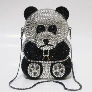 high end luxury pumpkin shape purse candy pattern crystal evening clutch handbag for wedding parties rhinestone bag (copy)