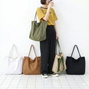 high quality womens tote bag large shoulder plain heavy duty canvas tote bag