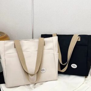 luxury woman tote handbag fashion crossbody tote bag canvas with pockets