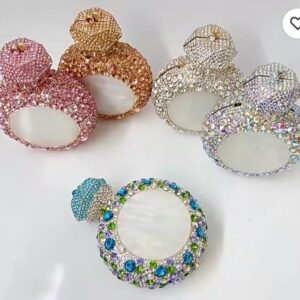new perfume shaped clutch wedding purse luxury gown evening crystal party stone ladies diamond handbag rhinestone bags for women