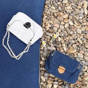 cowboy retro wash large capacity youth armpit cross body bag canvas shoulder handbags denim shoulder bag women