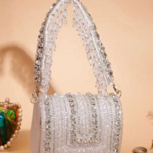 new arrival elegant handmade pearl bead clutch bag beaded clutch bag purse handbag (copy)