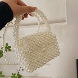 acrylic beaded woven flower crossbody bag (copy)